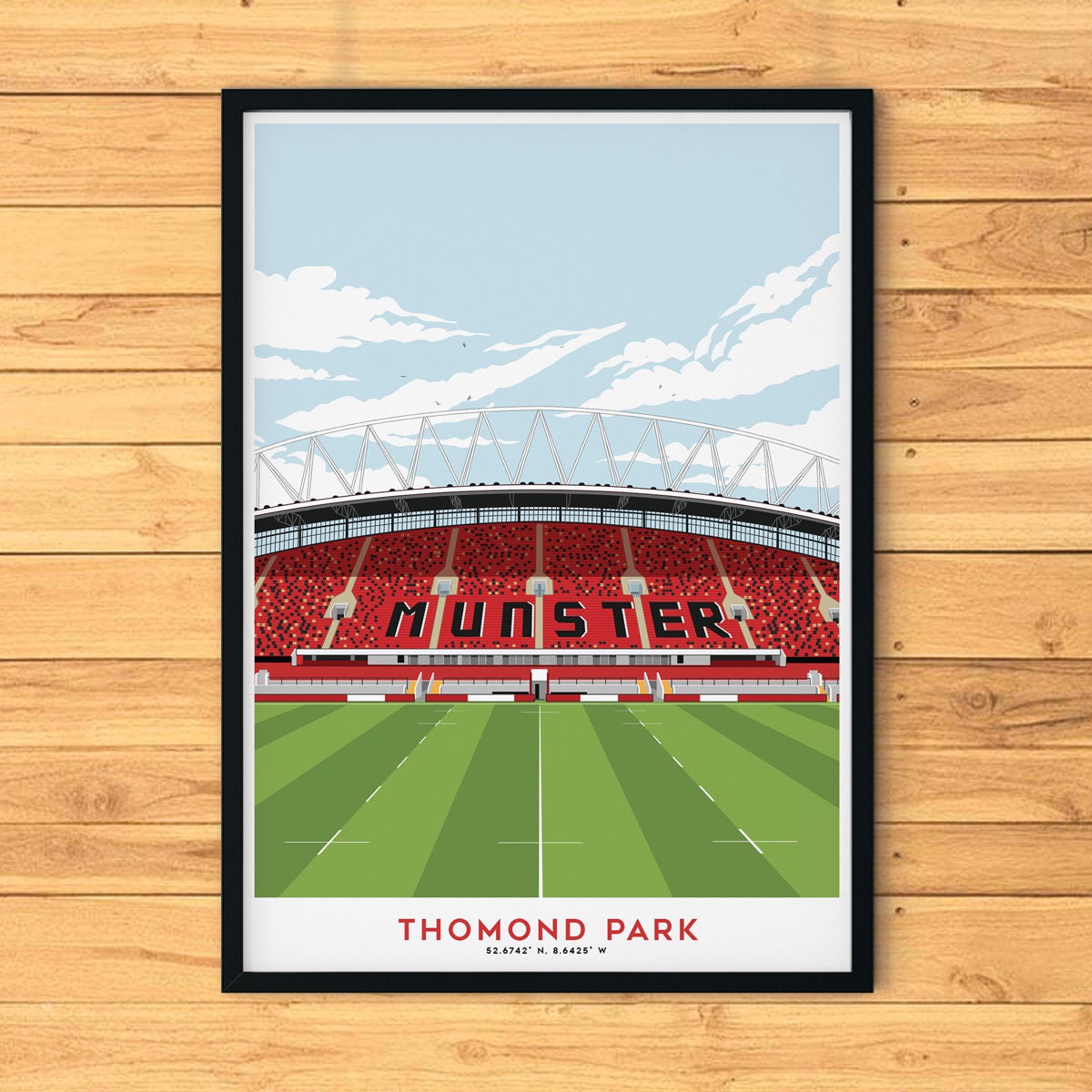 Buy Munster Stadium Print Thomond Art Limerick Park Rugby Online in India
