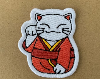 Lucky Cat Maneki Neko Kawaii Patch de mode