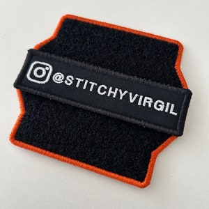 Custom made Velcro sleeve for dog/cat leash, harness or backpack fits the medium patches (110 x 30 mm / 4.3'' x 1.2'' patches not included)