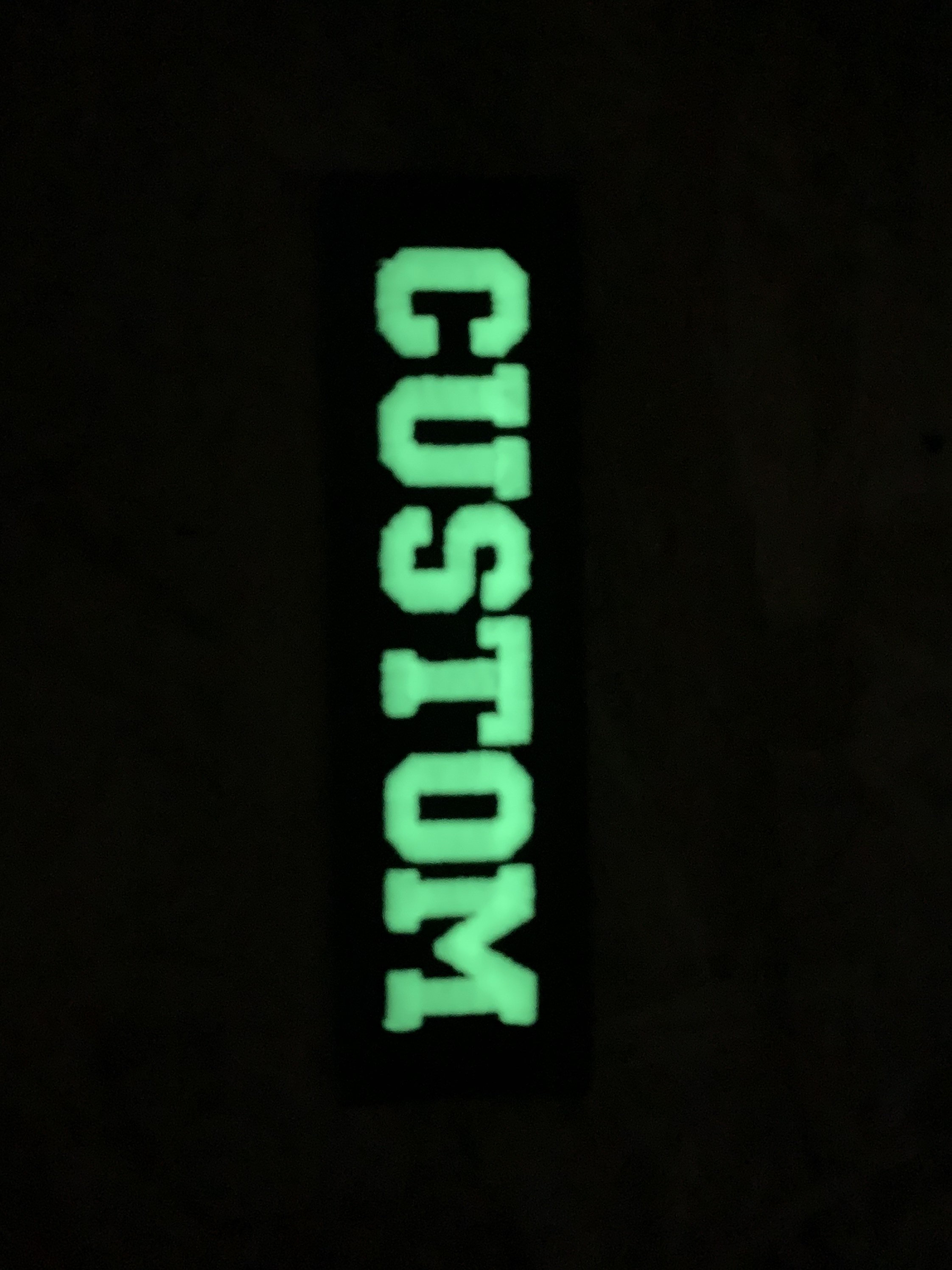Glow in the Dark Custom Velcro Label / Patches for Dog Harness by  Doggykingdom®