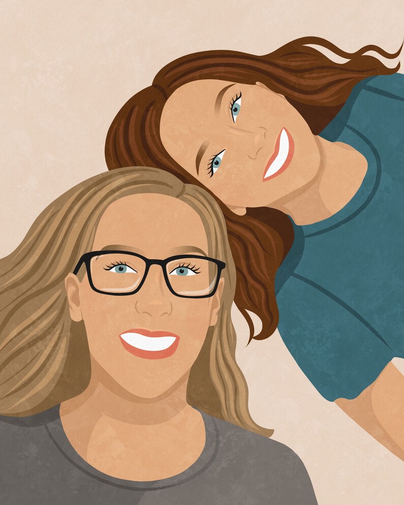 Digital Portraits Friend Portraits Minimal Style Portrait Custom Portraits Faceless Portraits Family Portraits Art Collectibles Drawing Illustration Kromasol Com