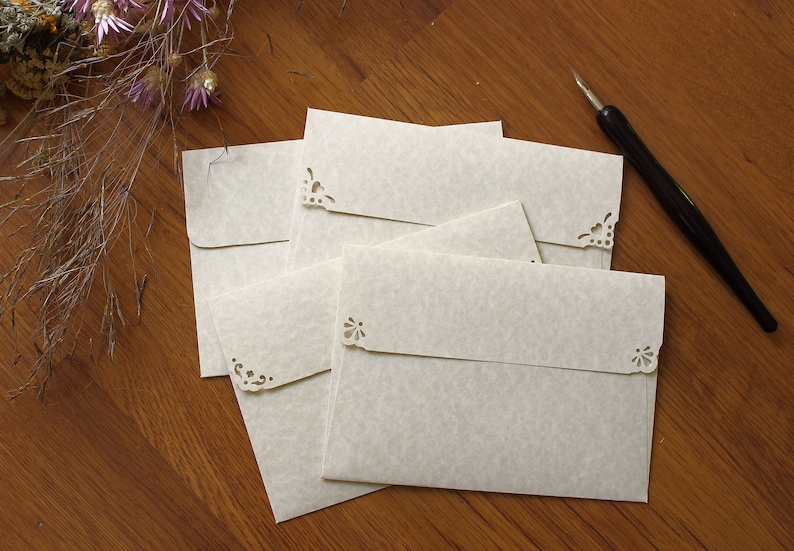 25 C6 Parchment Natural Envelopes for Wedding Invitations Etsy