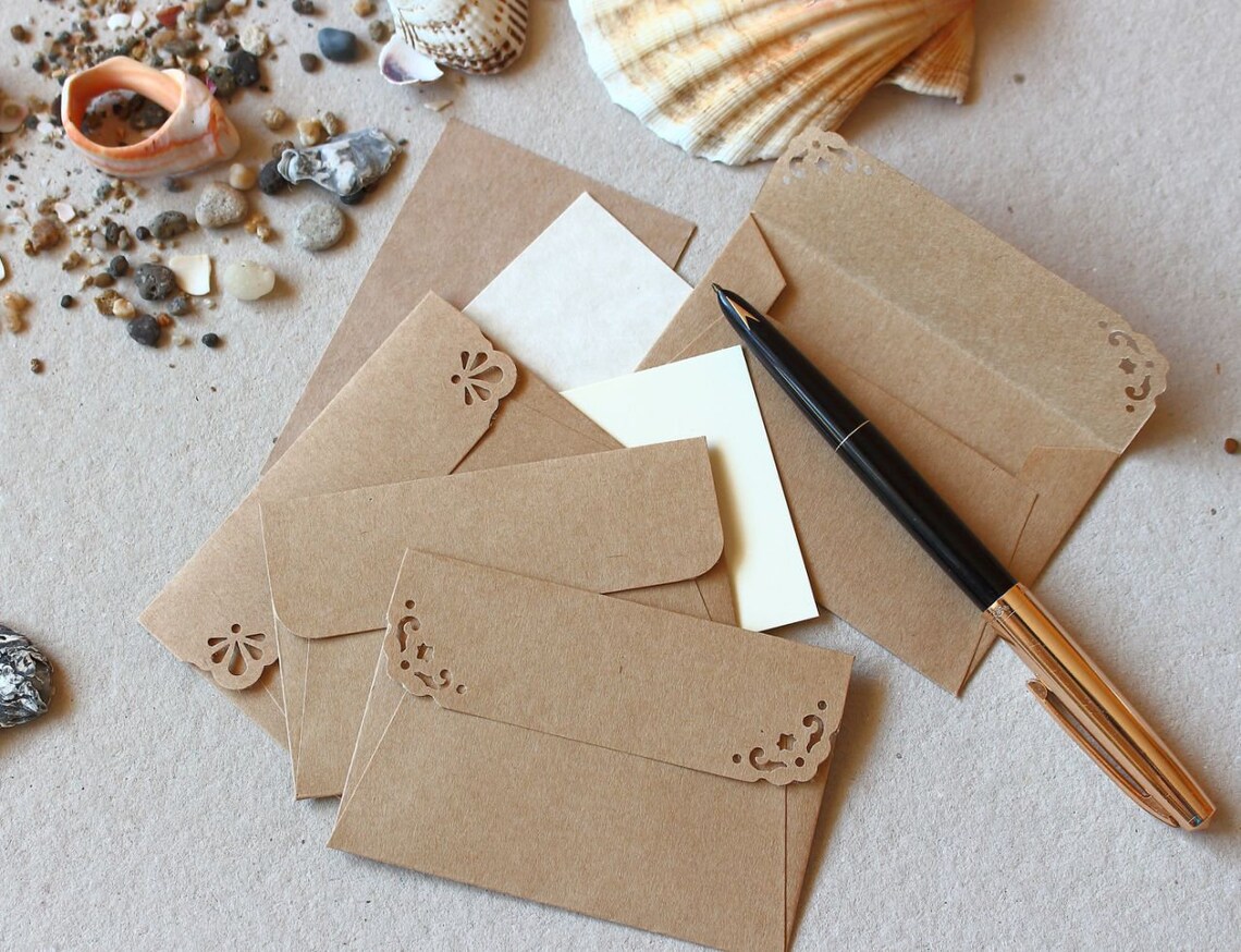 25 Wedding Thank You Cards With Envelopes Mini Note Cards - Etsy