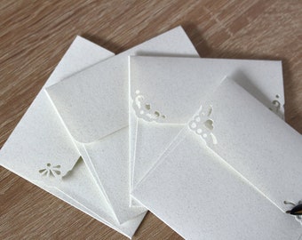 Dove White Square Envelopes: 135gsm Textured Wedding Invitation (155x155mm) - Canada - View #12