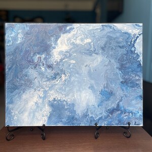 Oceanic Fluid Abstract Painting on Gallery Wrapped Canvas