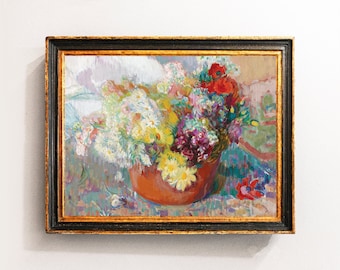 Flowers Painting, Floral Print, Floral Wall Art, Floral Decor, Still Life, Kitchen Art / P896