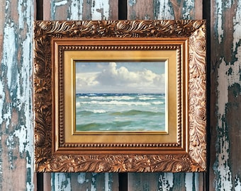 Coastal Painting, Coastal Wall Art, Beach Painting, Beach House Decor, Antique Art Print / P800