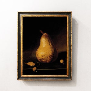 Pear Still Life, Pears Painting, Kitchen Decor, Fruit Painting, Mailed Print / P5