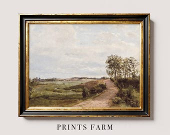 Country Road Print, Rustic Landscape, Farmhouse Wall Art / P422