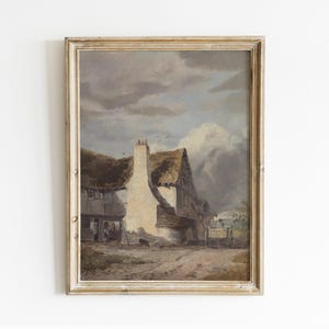 Cottage Landscape, Farmhouse Painting, Barn Painting, Rural Landscape, Mailed Print / P304