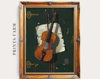 Violin Wall Art, Gifts for Musicians, Music Room Decor / P227