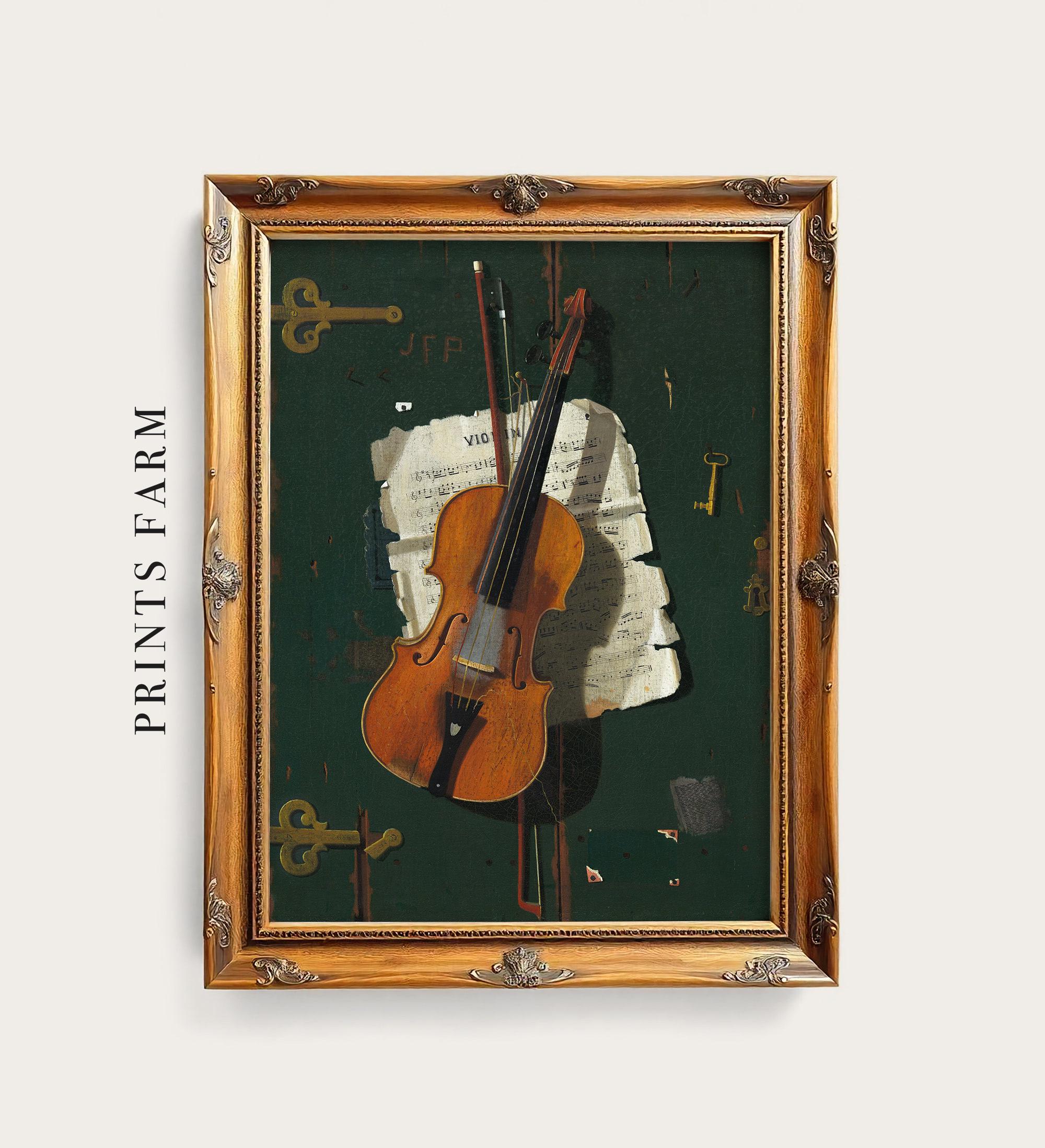 Violin Wall Art, Gifts for Musicians, Music Room Decor / P227 - Etsy