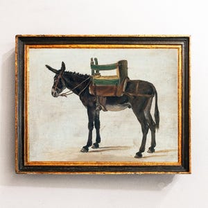 Donkey Painting, Donkey Print, Donkey Watercolor, Farm Animal Painting, Donkey Wall Decor, Donkey Art / P865