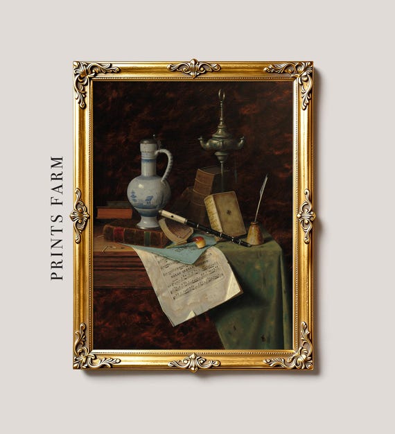 Vase Still Life Print, Rustic Kitchen Decor / P29 - Etsy