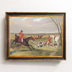 Horse Painting, Equestrian Painting, Horses Vintage Print, Equestrian Decor, Farmhouse Art, Vintage Print / P326