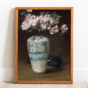 Flowers Painting, Flowers Print, Roses Painting, Floral Vintage Print, Gift for Woman / P51