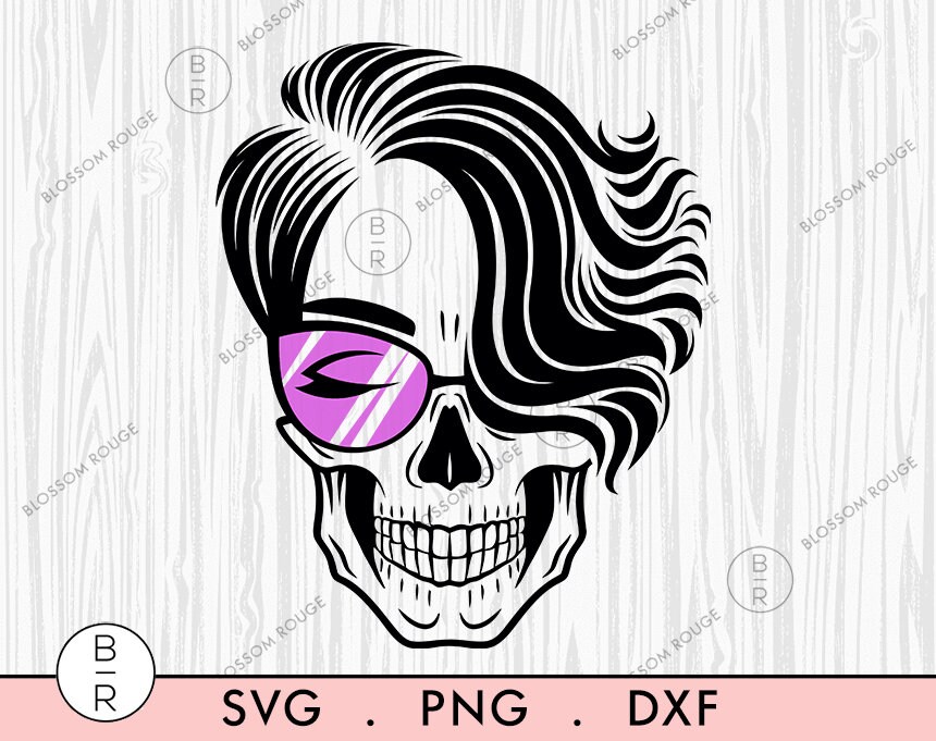 Download Mom Life Skull Svg Skull with Glasses SVG Momlife Skull ...