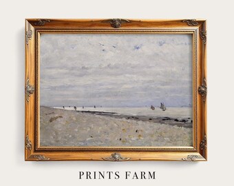 Seascape Painting, Beach Landscape Print, Coastal Decor / P340