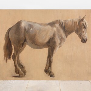 Equestrian Painting, Horse Portrait, Farmhouse Wall Art / P154 image 8
