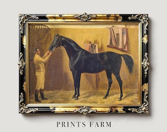 Horse Portrait Painting, Equine Wall Art, Equestrian Decor / 560