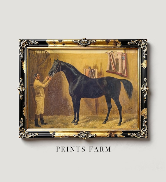 Horse Portrait Painting, Equine Wall Art, Equestrian Decor / 560