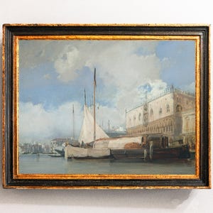 Venice Painting, Venice Print, Architecture Print, Italian Cityscape Wall Art, Mediterranean Decor / P21