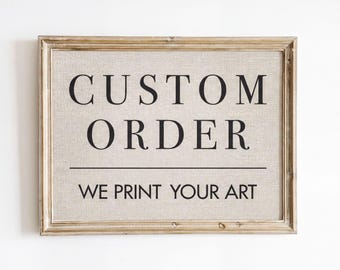 Custom Art Print, Mailed Print Service