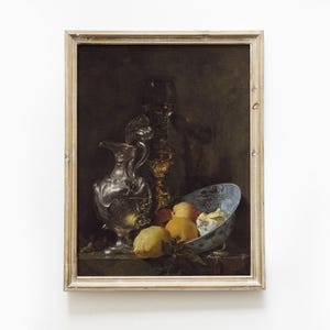 Fruits Painting, Apples Still Life, Fruits Vintage Print, Kitchen Decor, Mailed Print / P96