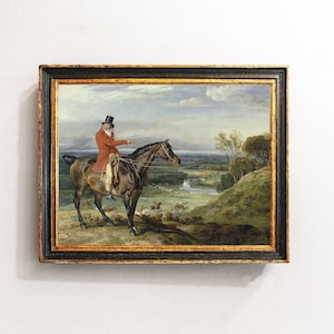 Equestrian Painting, Horse Painting, Equestrian Art, Farmhouse Decor, Mailed Print / P129