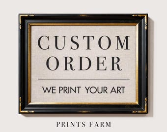 Custom Art Print, Mailed Print Service