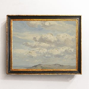 Clouds Painting, Clouds Print, Sky Painting, Nursery Decor, Mailed Print / P285