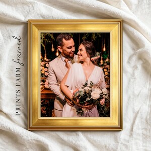 Custom Photo Canvas, Framed Picture Personalized Wedding Gift