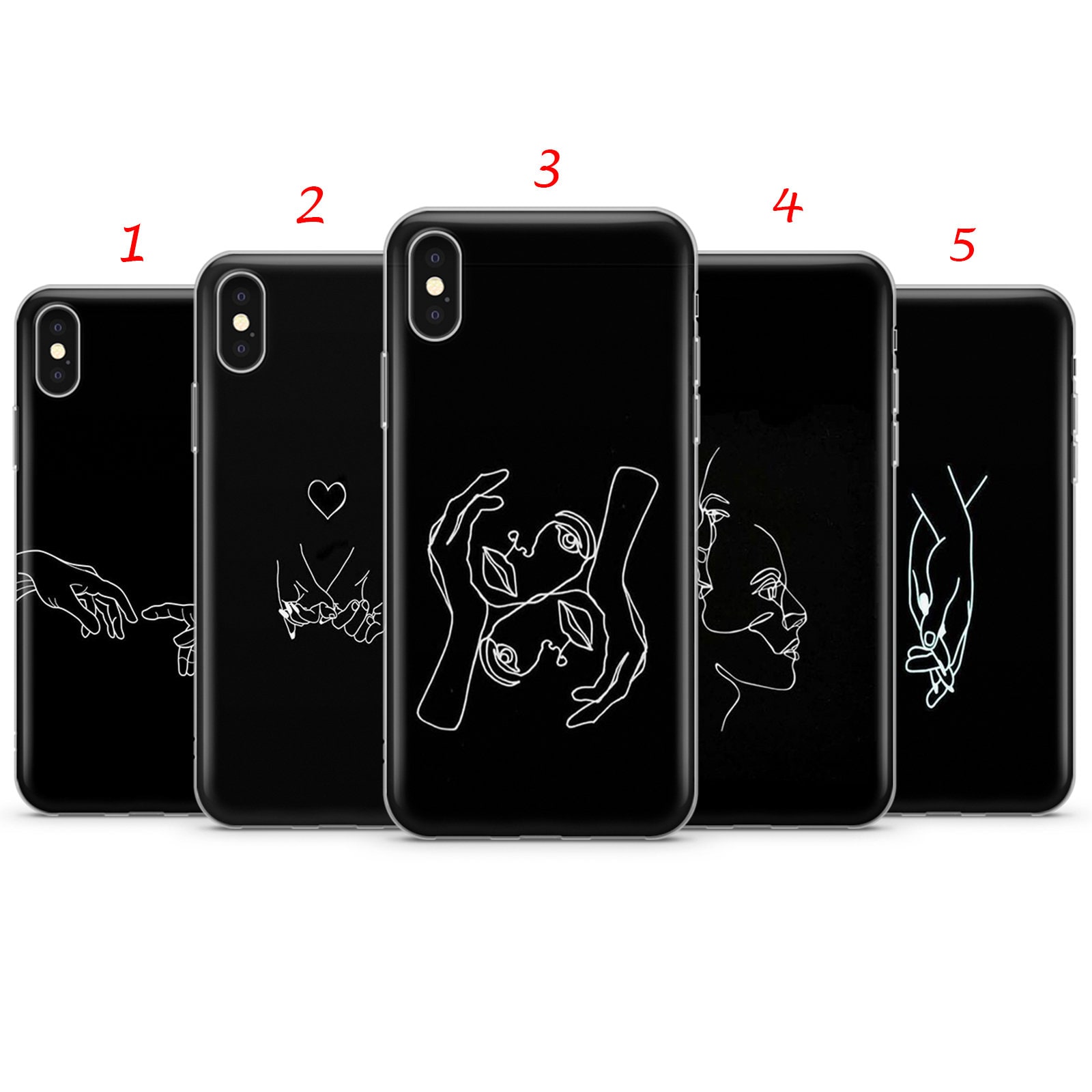 One line art phone case fits for iPhone 6 7 8 SE2020 11 Etsy