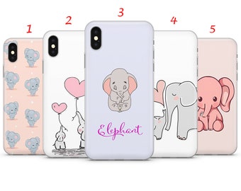 Trendy Elephant Phone Case, Soft TPU Gel Cover