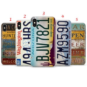 License plate phone case plate Cover for iPhone 7,8,SE2020,X,11,12,13,14,15 for Galaxy A20e,A51,S10,A12,S21,S22 for Huawei P20,P30 lite,P40