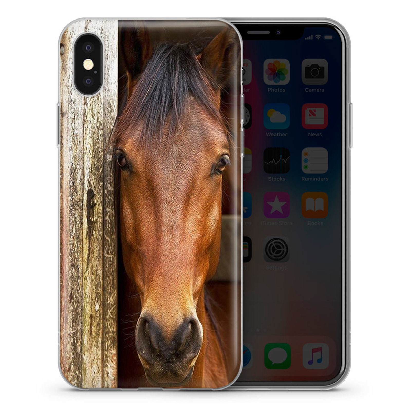 Horses Phone Case Black Case for Iphone 6 7 8 SE2020 11 Etsy