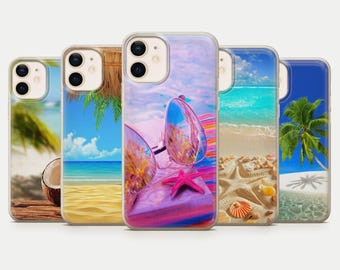 Tropical Beach Phone Case, Summer Vibes Cover