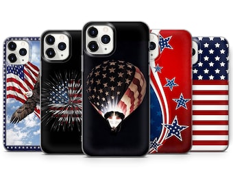 American Flag phone case USA Cover for iPhone 6,7,8,SE2020,11,12,13,Xs,Xr,14,15 for Galaxy A20e,A51,S10,A12,S21 for Huawei P20,P30 lite,P40,