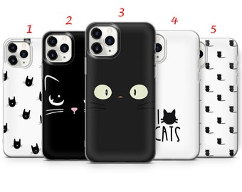 Cute Cat iPhone Case, Pet Design, Soft Gel Cover