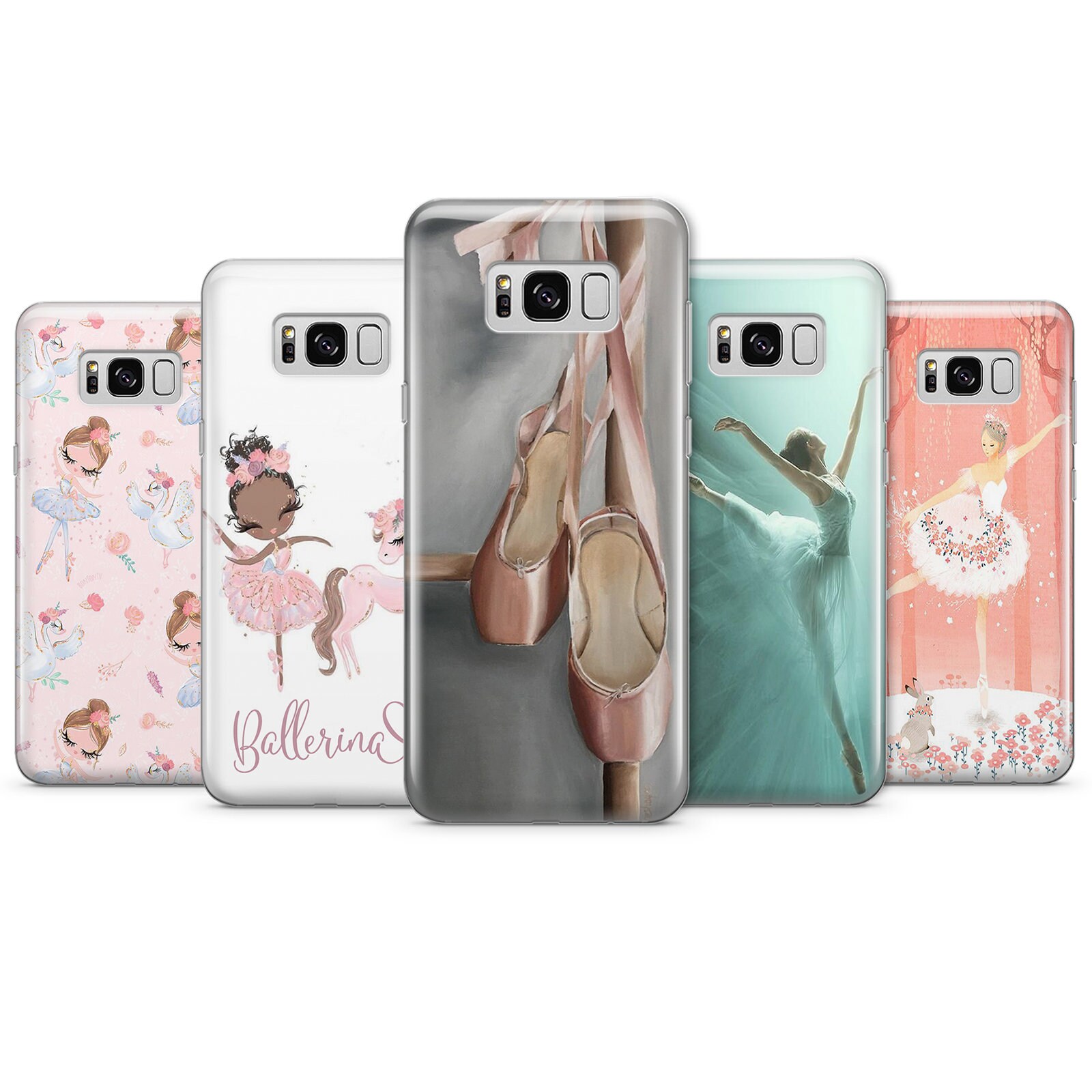 Ballet Phone Case Dancers Cover for iPhone 15,14,13,6,7,8,11