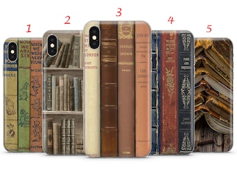 Bookish phone case Vintage Book Cover for iPhone 15,14,13,6,7,8,XS,Xr,11,12 Galaxy A20e,A51,A71,A12,A50,A70,A32,A52,S21 FE,S22 ULtra,S70