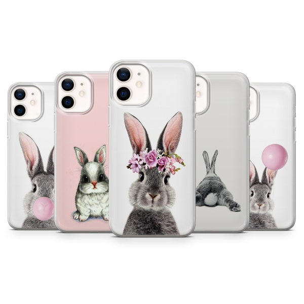 Hasen-Handyhülle Easter Bunny Cover passt für iPhone 15,14,13,7,8,11,12 Galaxy S21 FE,S22,A20e,A12,A70,A51,S10e,S21,S20,A32,A52 Pixel 7,8