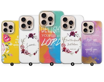 Christliche Zitate Telefonhülle, Bibel Vers Design, weiches TPU Gel