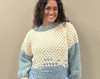 Handmade Crochet Pull-over Sweater