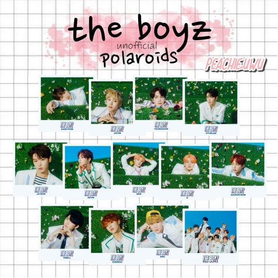 The Boyz Polaroid Set Bloom Bloom Etsy The Boyz Polaroid Set Bloom Bloom Etsy