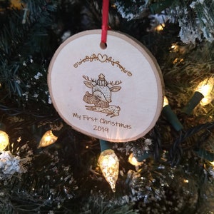 Personalized Baby&#39;s First Christmas Ornament