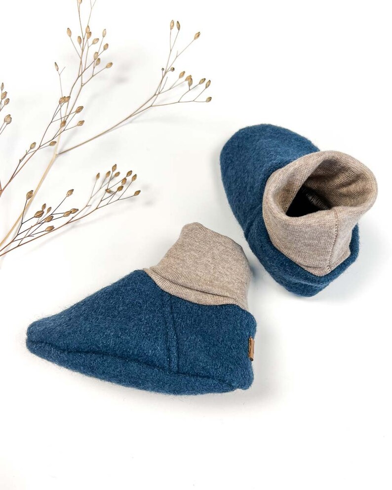 Wool walk baby children's shoes, baby shoes, baby shoes, carrying shoes, lined image 1