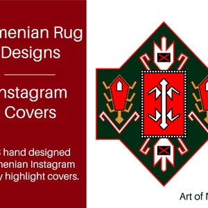 Art of Narek | Armenian Rug Designs | Armenian Instagram Story Highlight Covers