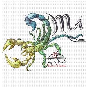 Digistamp Sternzeichen Skorpion