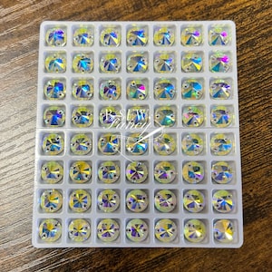 Crystal AB Sew-On Glass Rivoli